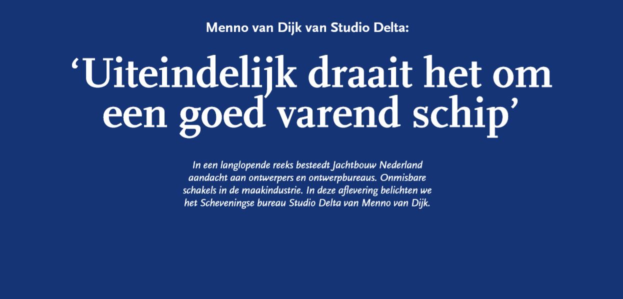 Publicatie in Jachtbouw Nederland: Studio Delta